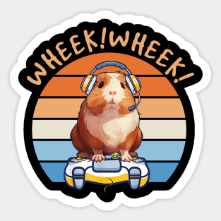 Guinea Pig Pride Squeak Symphony Wheek! Wheek! Tee for Pet Admirers Sticker